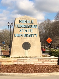 Murfreesboro Tennessee University MTSU Sign
